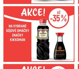 Na vybrané sójové omáčky značky Kikkoman - Globus aktualniletaky.eu