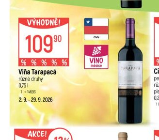 Viňa Tarapacá - Globus aktualniletaky.eu