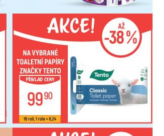 Tento Classic toaletní papír - Globus aktualniletaky.eu