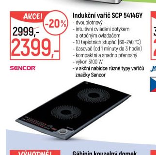 Indukční vařič SCP 5414GY - Globus aktualniletaky.eu