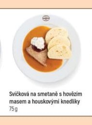 Svíčková na smetaně s hovězím masem a houskovými knedlíky 75g - Globus aktualniletaky.eu