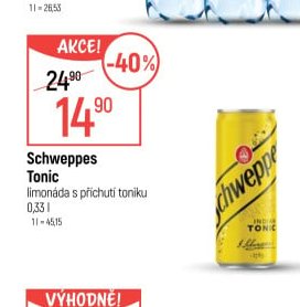 Schweppes Tonic - Globus aktualniletaky.eu