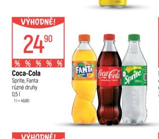 Coca-Cola, Fanta, Sprite - Globus aktualniletaky.eu