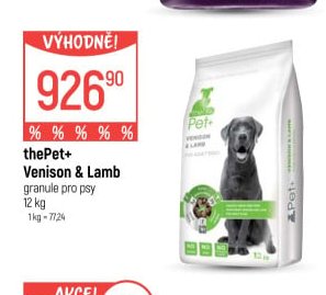 thePet+ Venison & Lamb granule pro psy - Globus aktualniletaky.eu