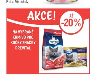 Krmivo pro kočky značky Prevital - Globus aktualniletaky.eu