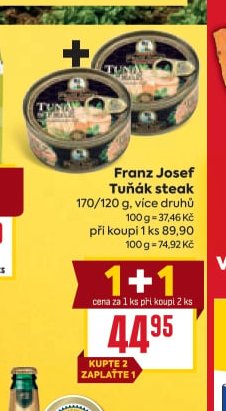 Franz Josef Tuňák steak - BILLA aktualniletaky.eu