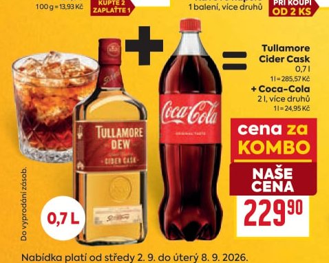 Tullamore Cider Cask + Coca-Cola - BILLA aktualniletaky.eu