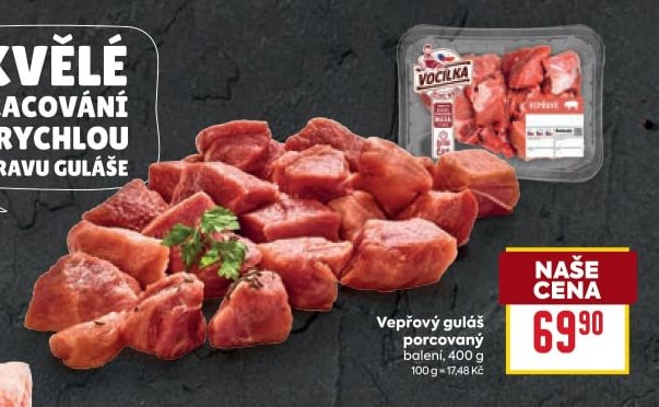 Vepřový guláš porcovaný