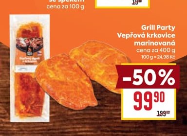 Grill Party Vepřová krkovice marinovaná