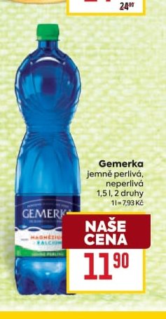 Gemerka jemně perlivá, neperlivá