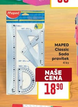 Maped Classic Sada pravítek 4 ks