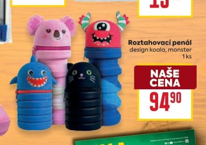 Roztahovací penál design koala, monster