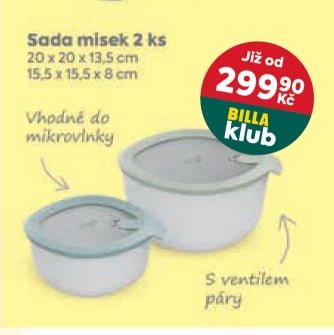 Sada misek 2 ks - BILLA aktualniletaky.eu