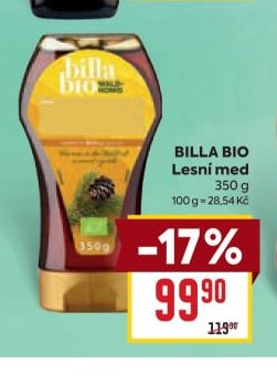 BILLA BIO Lesní med 350 g - BILLA aktualniletaky.eu