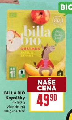 BILLA BIO Kapsičky 4x90 g - BILLA aktualniletaky.eu