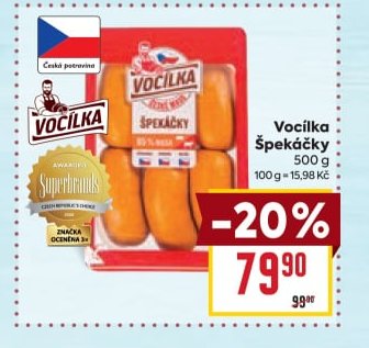 Vocílka Špekáčky - BILLA aktualniletaky.eu