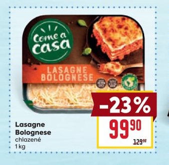 Lasagne Bolognese chlazené - BILLA aktualniletaky.eu