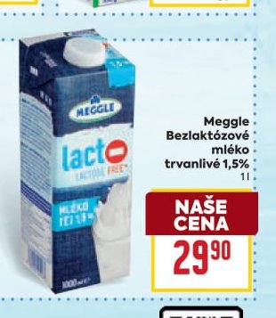 Meggle Bezlaktózové mléko trvanlivé 1,5%