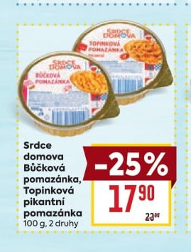 Srdce domova Bůčková, Topinková pikantní pomazánka