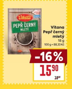 Vitana Pepř černý mletý - BILLA aktualniletaky.eu