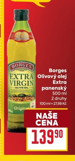 Borges Olivový olej Extra panenský - BILLA aktualniletaky.eu