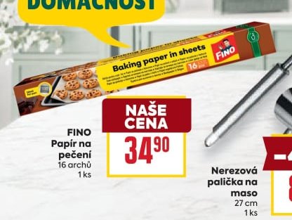 FINO Papír na pečení - BILLA aktualniletaky.eu
