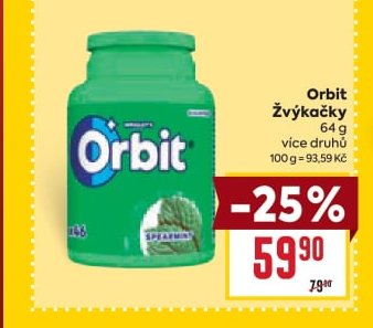 Orbit Žvýkačky - BILLA aktualniletaky.eu