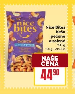 Nice Bites Kešu pečené a solené - BILLA aktualniletaky.eu