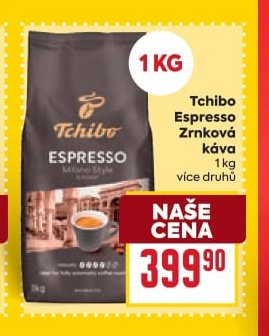 Tchibo Espresso zrnková káva - BILLA aktualniletaky.eu