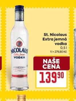 St. Nicolaus Extra jemná vodka 0,5 l - BILLA aktualniletaky.eu