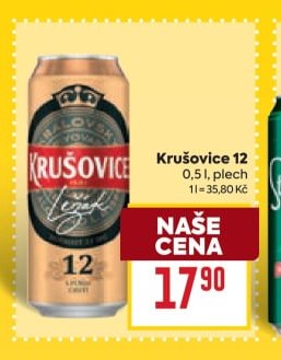 Krušovice 12 0,5 l, plech - BILLA aktualniletaky.eu