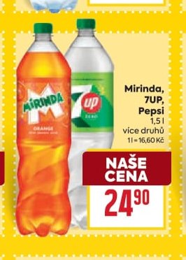 Mirinda, 7UP, Pepsi 1,5l - BILLA aktualniletaky.eu