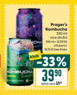 Prager's Kombucha 330ml - BILLA aktualniletaky.eu