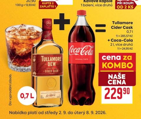 Tullamore Cider Cask + Coca-Cola - BILLA aktualniletaky.eu