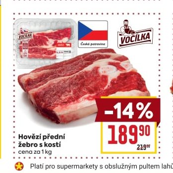 Hovězí přední žebro s kostí - BILLA aktualniletaky.eu