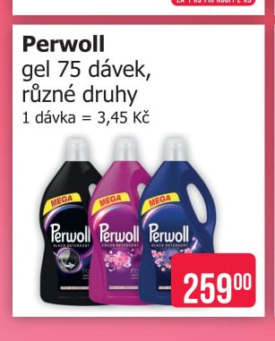 Perwoll gel 75 dávek, různé druhy - Teta drogerie aktualniletaky.eu