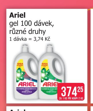 Ariel gel 100 dávek, různé druhy - Teta drogerie aktualniletaky.eu