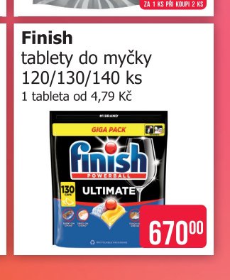 Finish tablety do myčky 120/130/140 ks - Teta drogerie aktualniletaky.eu