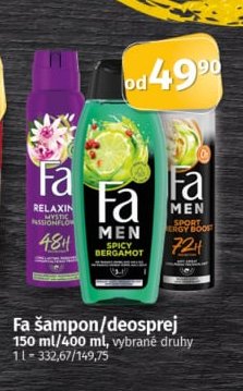 Fa šampon/deosprej