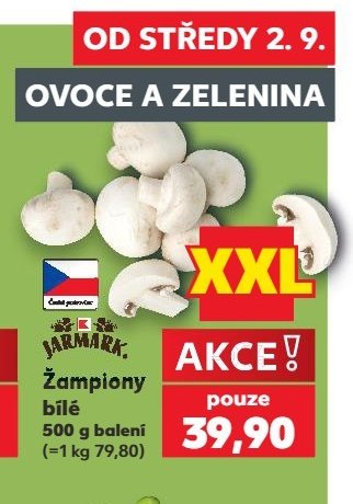 Žampiony bílé - Kaufland aktualniletaky.eu
