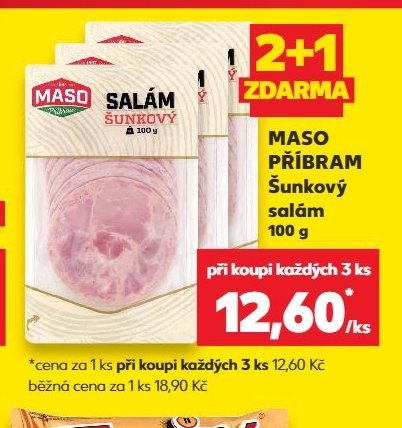 MASO PŘÍBRAM Šunkový salám - Kaufland aktualniletaky.eu