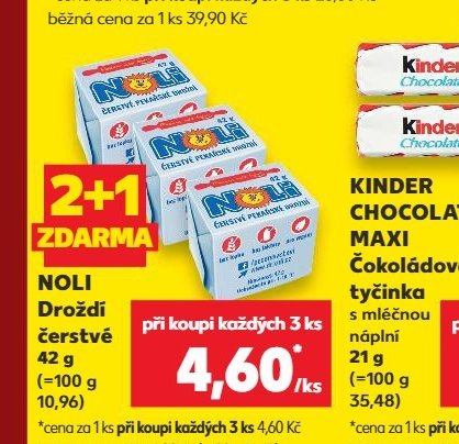 NOLI Droždí čerstvé - Kaufland aktualniletaky.eu