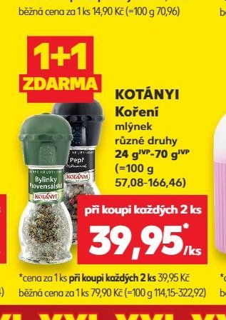 KOTÁNYI Koření mlýnek - Kaufland aktualniletaky.eu