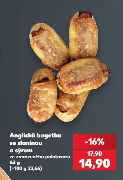 Anglická bagetka se slaninou a sýrem - Kaufland aktualniletaky.eu