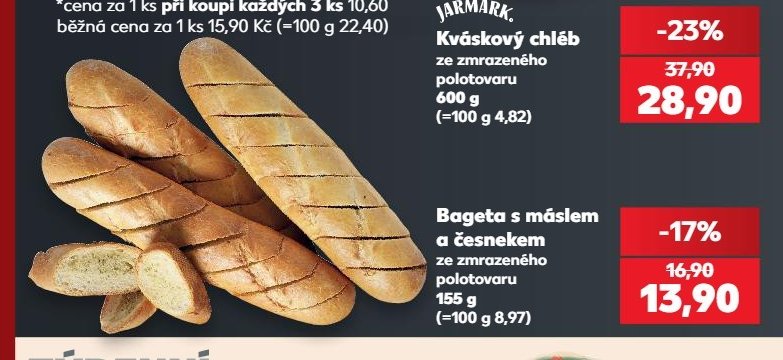 Bageta s máslem a česnekem - Kaufland aktualniletaky.eu
