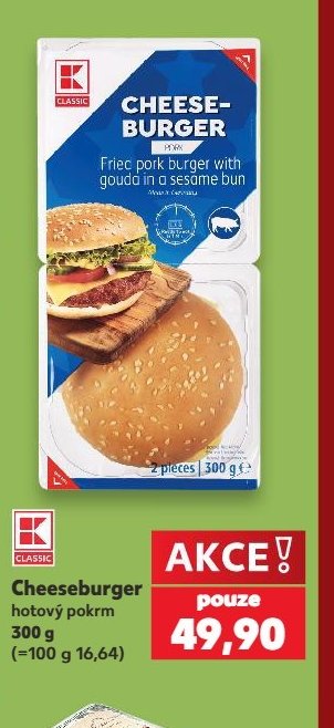 Cheeseburger hotový pokrm - Kaufland aktualniletaky.eu