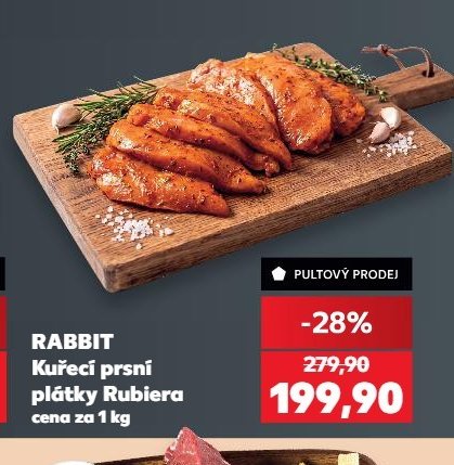 RABBIT Kuřecí prsní plátky Rubiera - Kaufland aktualniletaky.eu