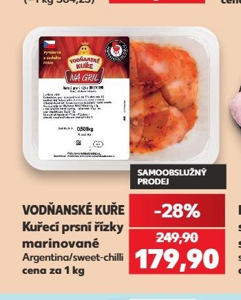 Vodňanské kuře Kuřecí prsní řízky marinované - Kaufland aktualniletaky.eu