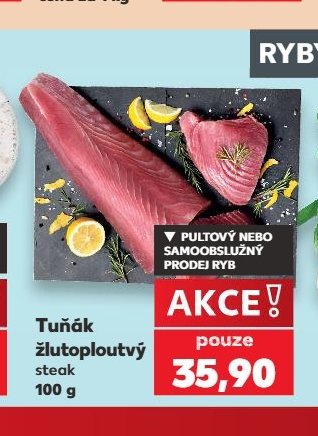 Tuňák žlutoploutvý steak - Kaufland aktualniletaky.eu