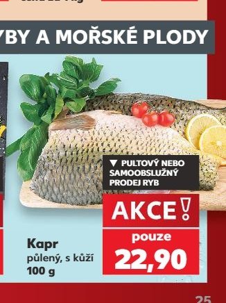 Kapr půlený, s kůží - Kaufland aktualniletaky.eu